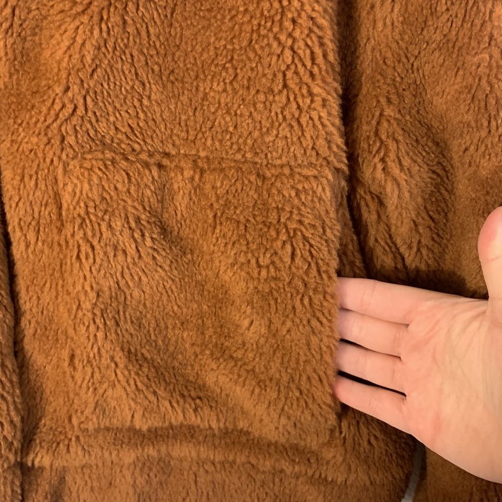 NWT Thread & Supply Northy Brown Teddy Bear Faux Shearling Sherpa Jacket Sz L - Picture 4 of 11